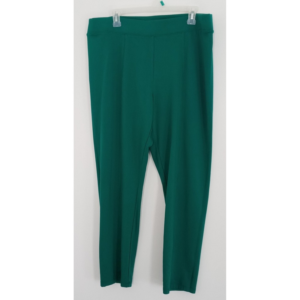 C est. 1946 Green Pull-on Casual Ankle Pants Women's‎ Size XL Pre-owned